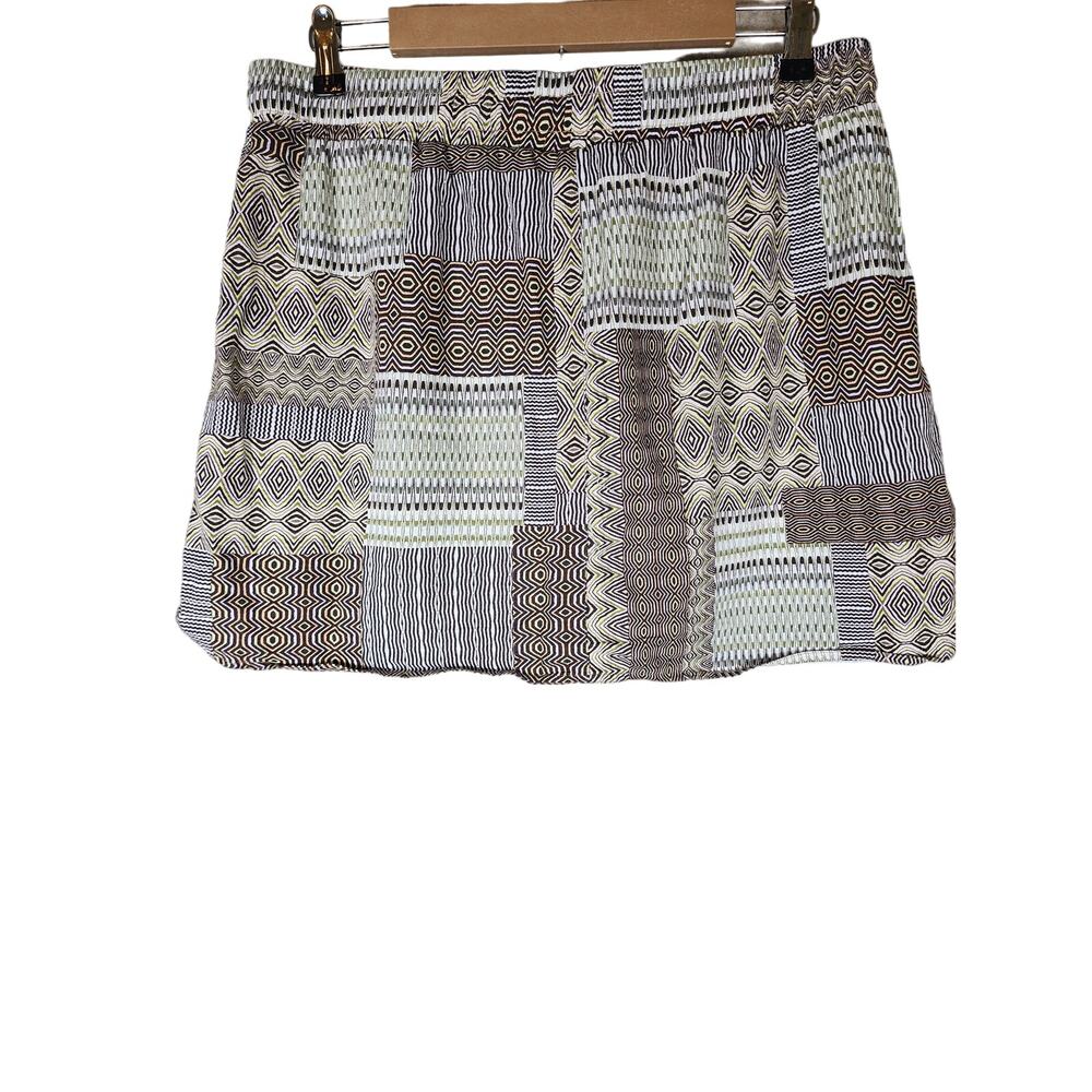 Royalty For Me Brown Tan Patchwork Geometric Desi… - image 1